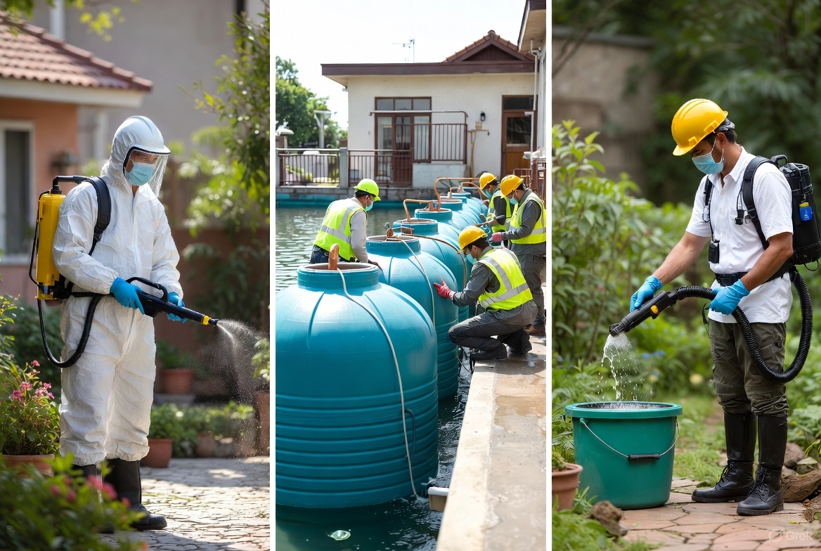 Limpeza de caixas d’água Goiânia 24h: residencial, predial e industrial. Desinfecção + análise de cloro e coliformes. wrambientalservice.com.br