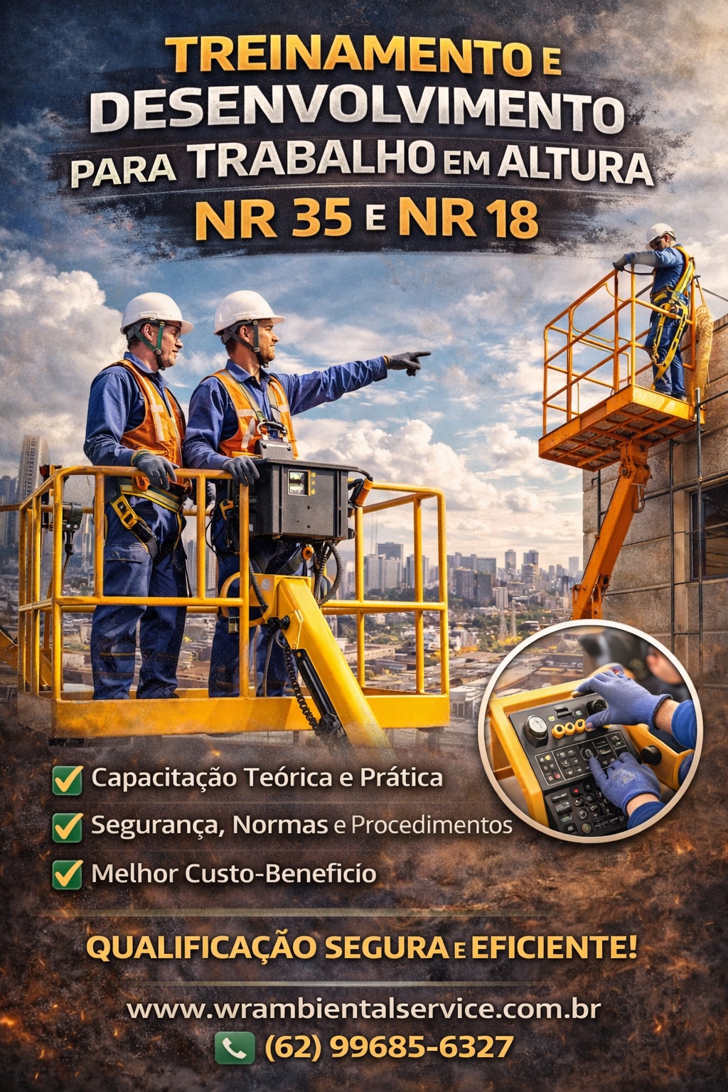 Treinamento plataforma elevatória em Goiânia e região